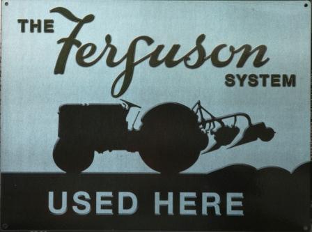 Ferguson Enamelled Mono Color Sign